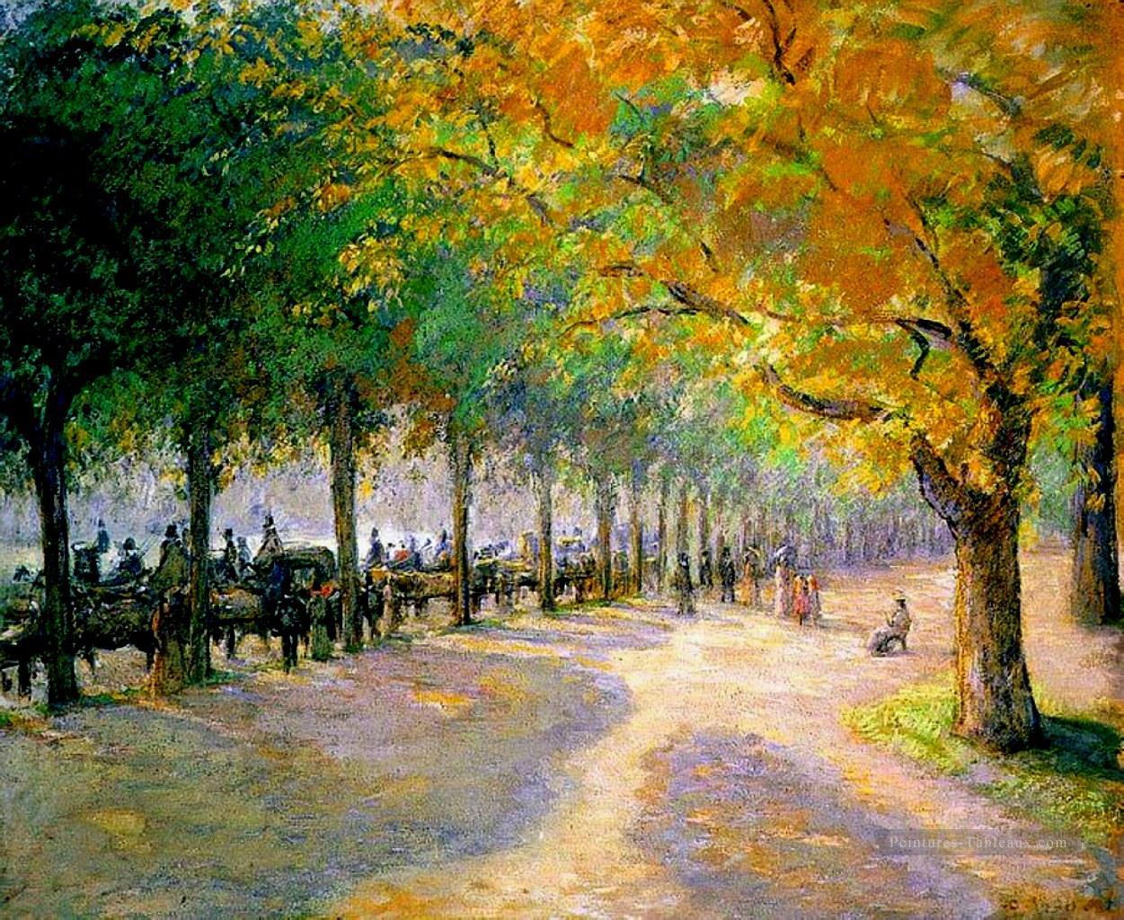 hyde park londres 1890 Camille Pissarro paysage Peintures à l'huile